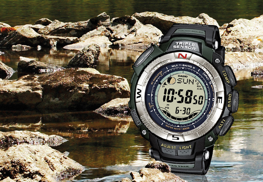 Professional anglers rely on CASIO PRO TREK