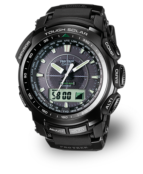 With a compass, barometer and much more — the PRW-5100 from CASIO 